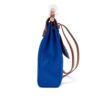 Natural Vache Hunter and Bleu Electric Toile Herbag A Dos Zip Backpack Palladium Hardware, 2022