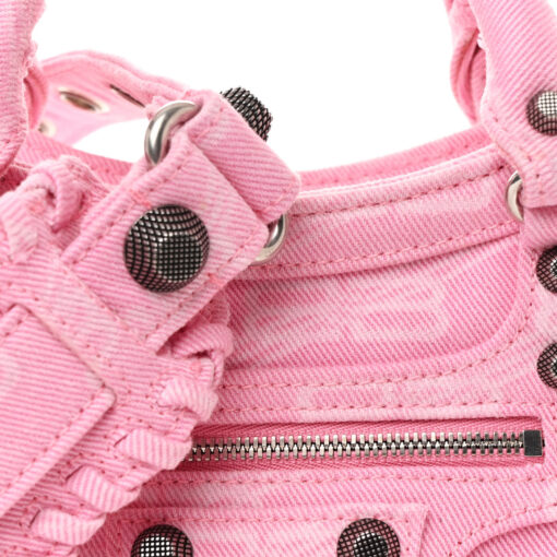Denim BB Monogram Neo Cagole Handbag XS Pink