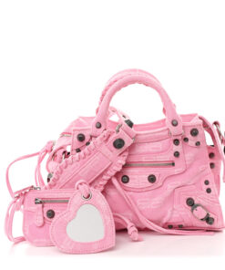 Denim BB Monogram Neo Cagole Handbag XS Pink