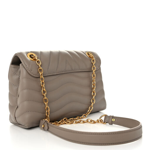 Calfskin LV New Wave Chain Bag MM Taupe