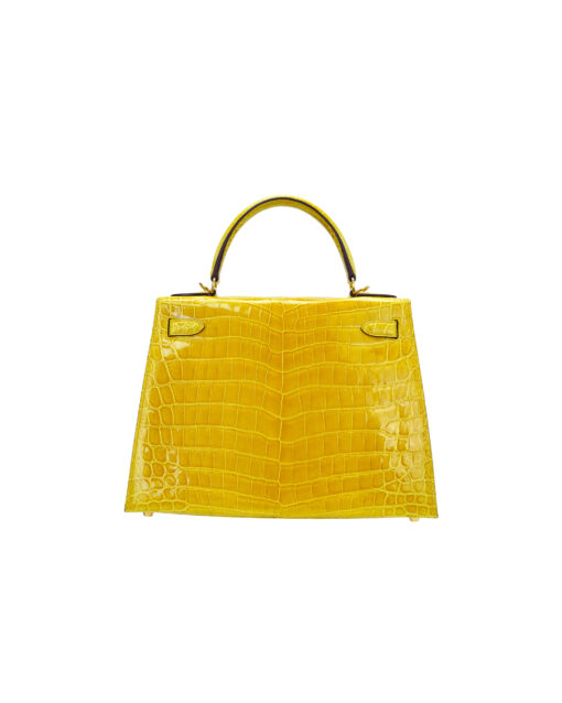 Kelly 28 – Nile Crocodile Leather – Yellow