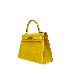 Kelly 28 – Nile Crocodile Leather – Yellow