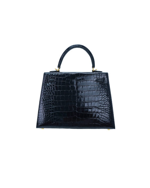 Kelly 25 – Nile Crocodile Leather in Black