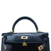 Kelly 25 – Nile Crocodile Leather in Black