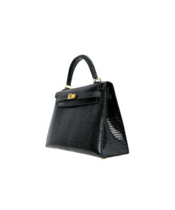 Kelly 25 – Nile Crocodile Leather in Black
