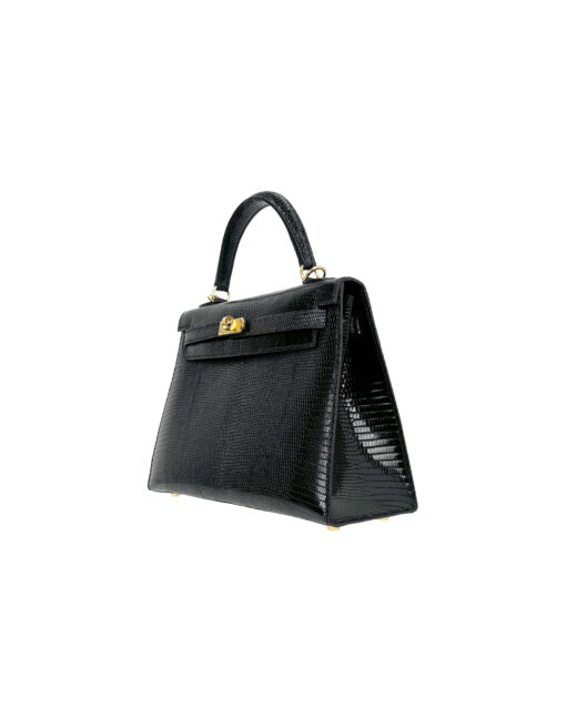 Kelly 25 – Nile Crocodile Leather in Black